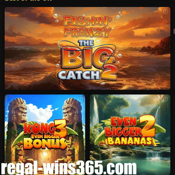 Regal Wins Casino Best of UK Games