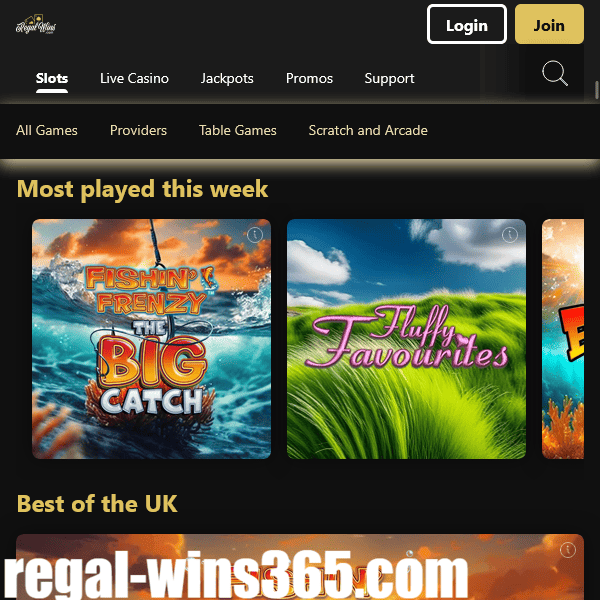 Regal Wins Casino Most Played Games
