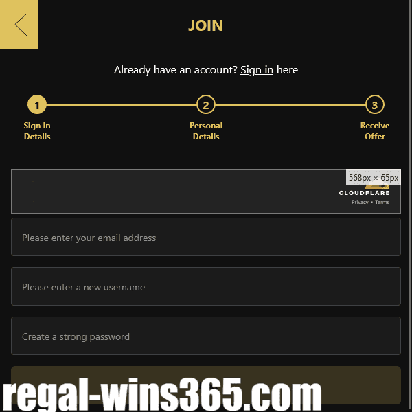 Regal Wins Casino Registration Form