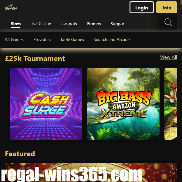 Regal Wins Casino Tournament Section